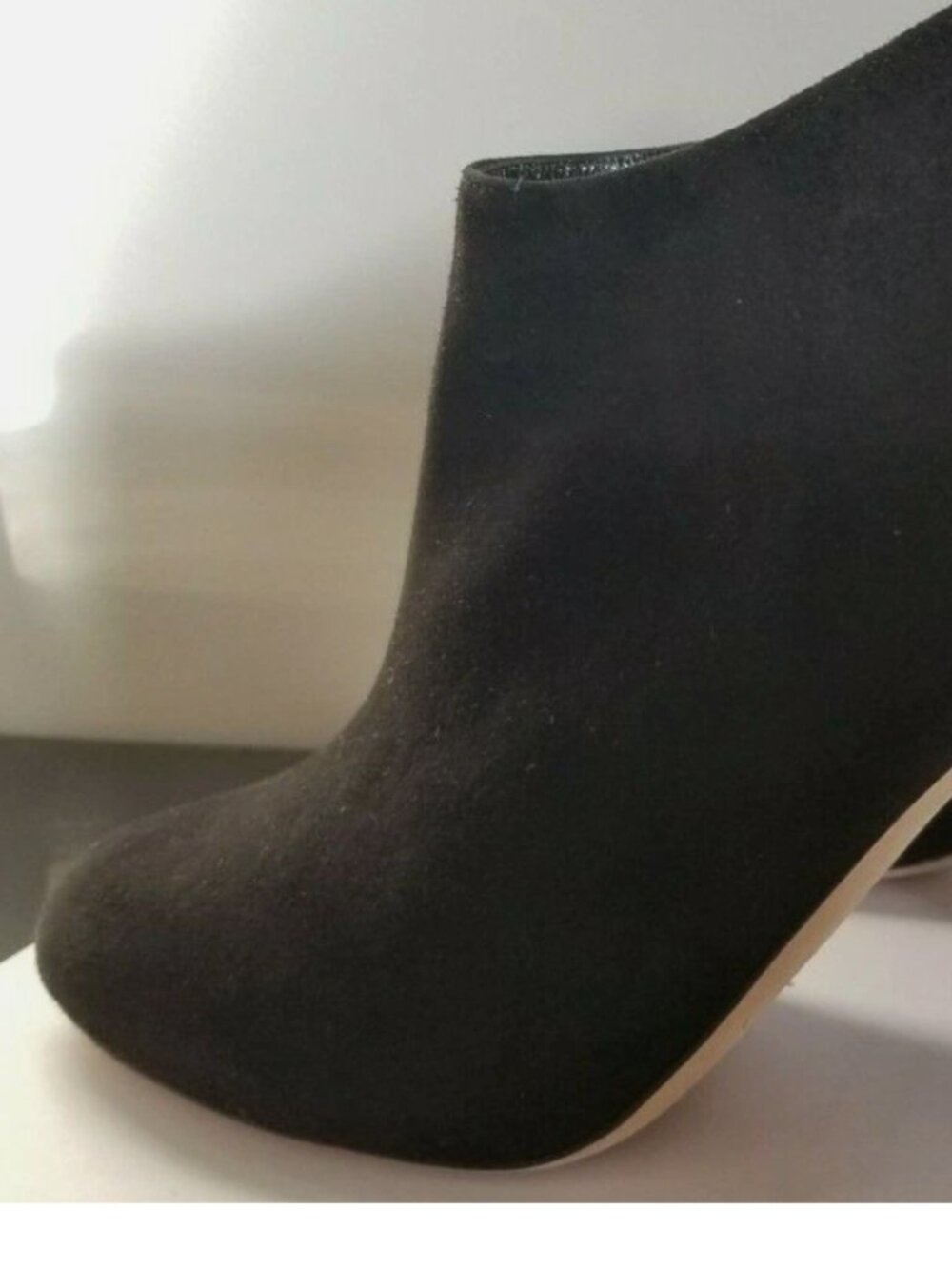 NWT Jimmy Choo Mendez Black Suede Stiletto Ankle Shoes Booties Size 39 - ITALY - Picture 11 of 12